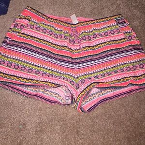 Bright neon shorts