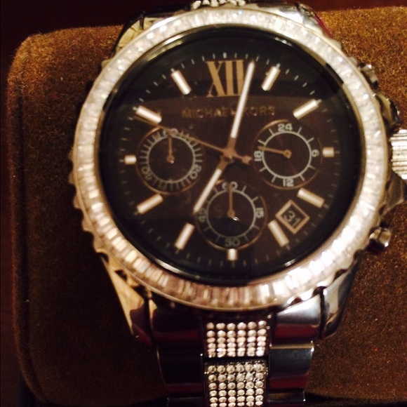 MK5829 Everest Glitz Gunmetal Chrono Watch