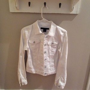 White Calvin Klein Jean Jacket