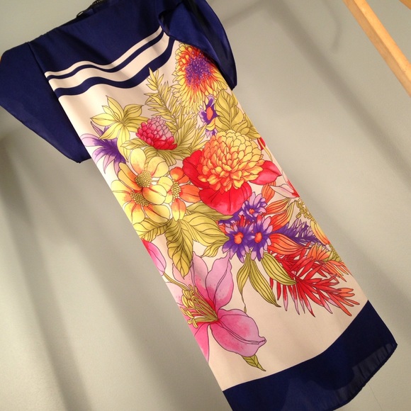 Zara flower tunic dress