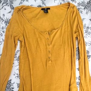Mustard long sleeve shirt