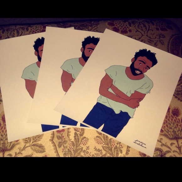 8.5 by 11 inch poster of childish Gambino