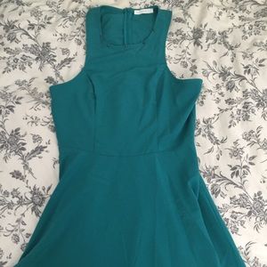 Teal A line dress