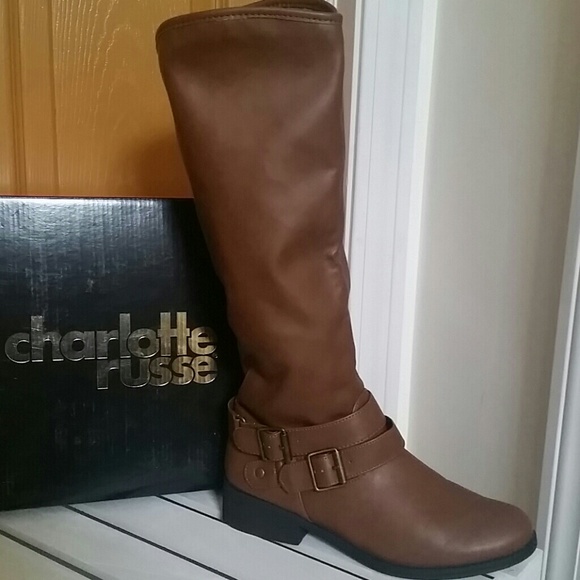 Cognac Brown Charlotte Russe Sz.7 Boots