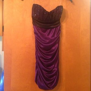 Dark Purple Cocktail Dress