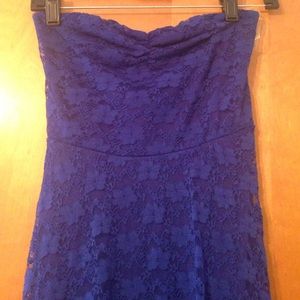Royal Blue Lace Dress