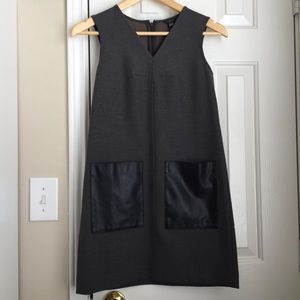 SOLD - Ann Taylor dress with Leather pocket - NWOT