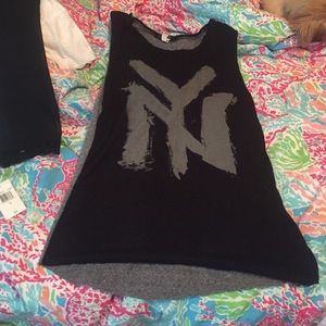 NY hi-low tank top