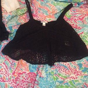 Decree lace crop top
