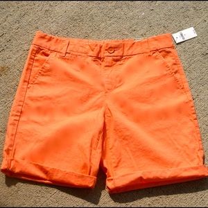 Gap Bright Orange Bermuda Shorts