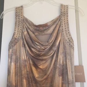 ✨Moving Sale Must Go✨Ellen Tracy gold/bronze dress