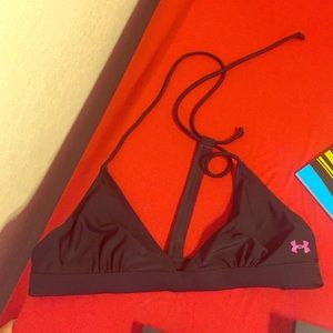 black under armour bathing suit top