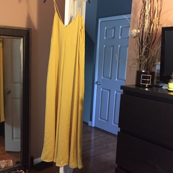 zara mustard jumpsuit