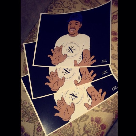 8.5 by 11 inch poster of chance the rapper