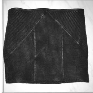 Free people faux vegan leather mini skirt