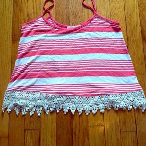 Red striped tank