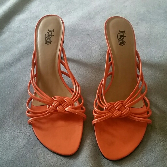 Orange sandals