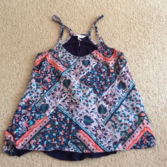 Floral/patterned racerback tank