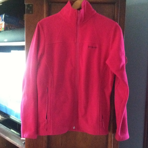 Columbia pink zip fleece