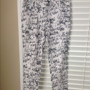 Black and White J'adore Pants from Motel Rocks