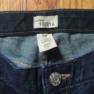 Two pair of Gap curvy flare jeans- size 12