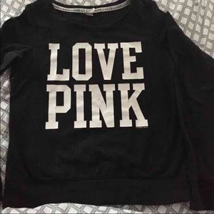 PINK crew neck sweatshirt size S