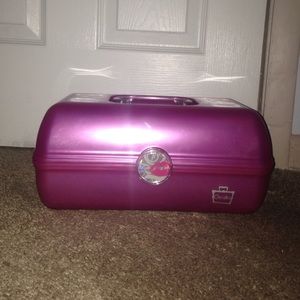 Pink cosmetic caboodle