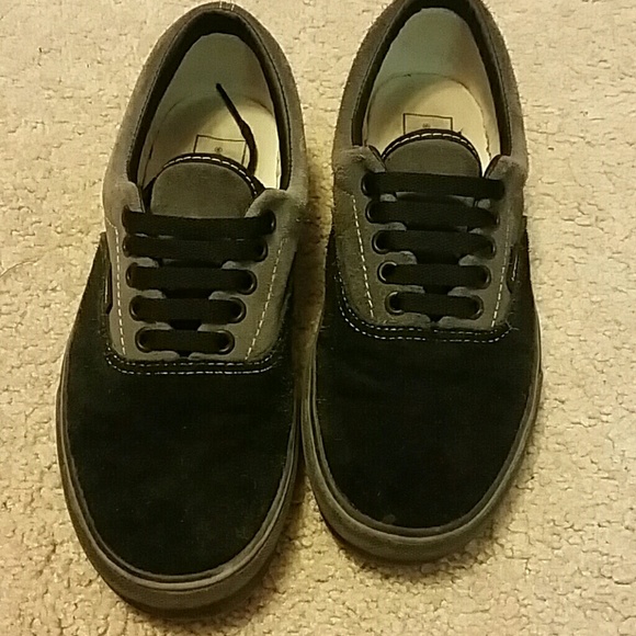 Black and Grey Vans