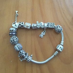 Authentic Pandora bracelet w/ all authentic beads