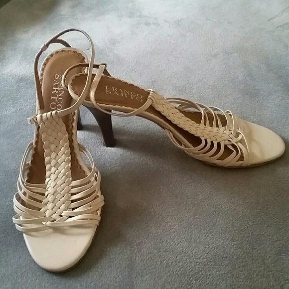 Cream sandals