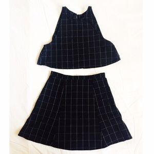 Black Lulu Grid Set