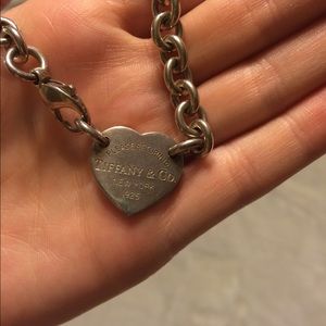 Authentic Tiffany & co heart tag choker