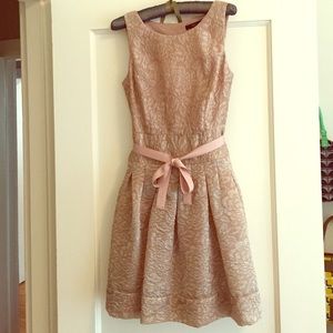 Size 4-Stunning rose-gold colored dress from BCBG.