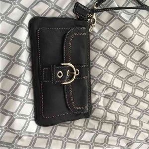 Authentic COACH wristlet good size
