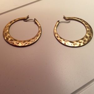 Kenneth Cole Gold Hoop Earrings