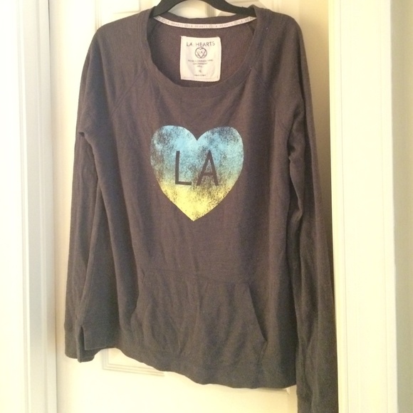 LA hearts sweater with pocket