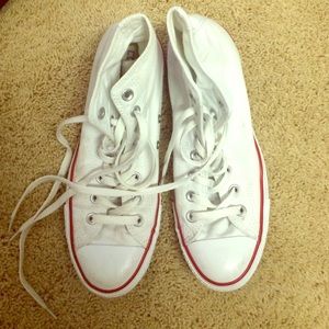 White High-top Converse