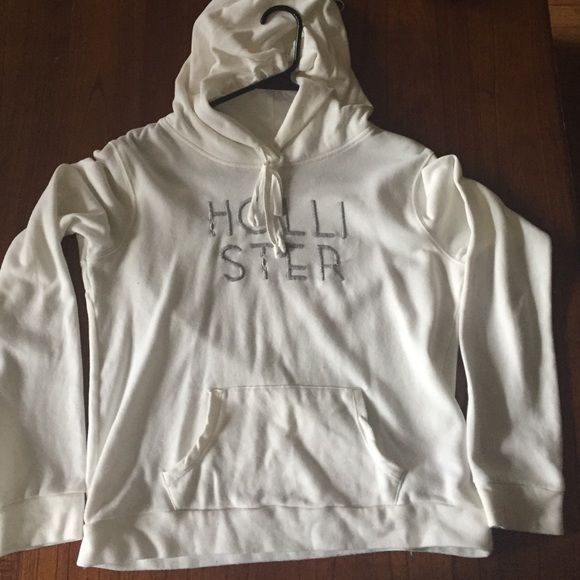 Size M Hollister thin sweatshirt white