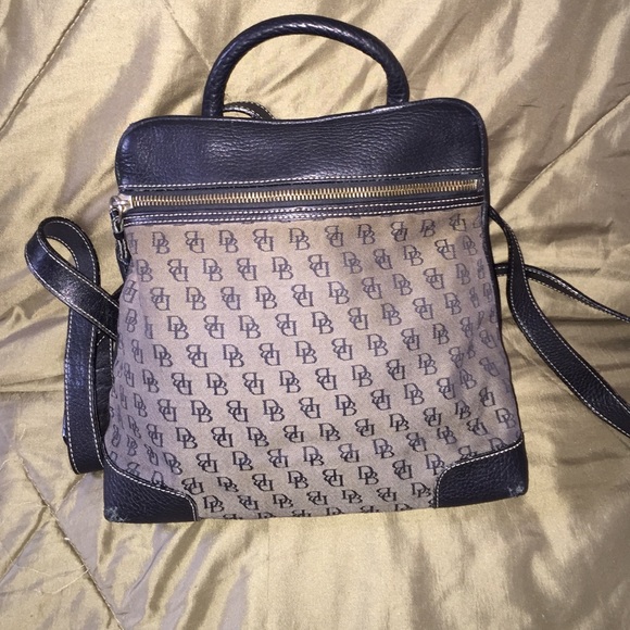 Dooney & Bourke backpack purse with monogram logo
