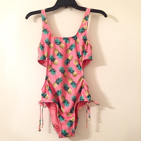 Pineapple Palace Cut-Out Ruche Monikini