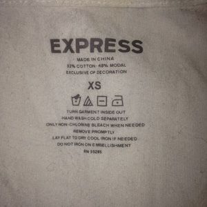 Express Gold Sequined Tee