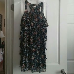 Tiered ruffled dress