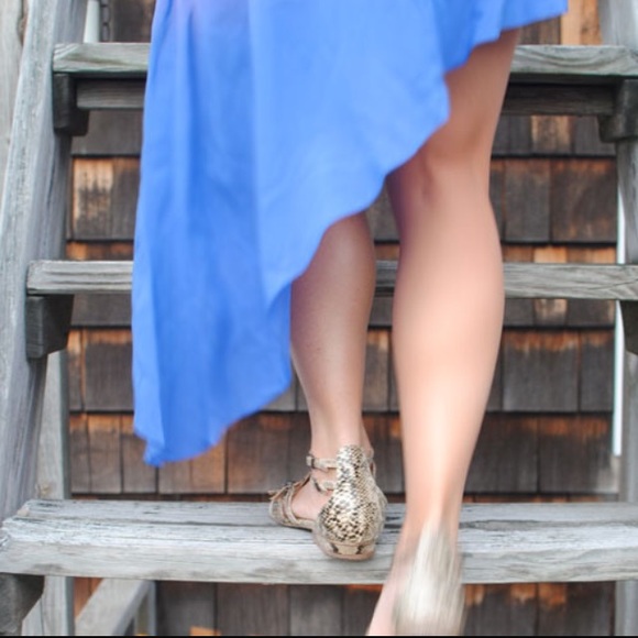 BCBGeneration Blue Asymmetrical Skirt