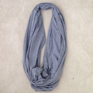 Grey wrap scarf
