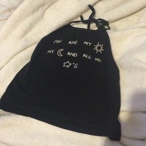 Brandy black halter neck