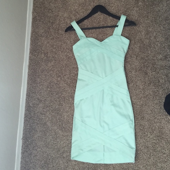 Mint green bandage dress from HnM