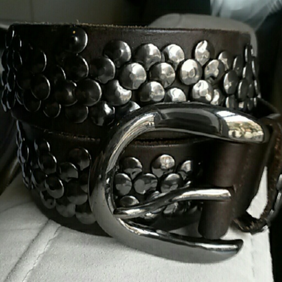 Liebeskind Berlin LKB51 brown studded leather belt main image 4