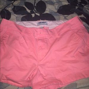 Hot pink shorts