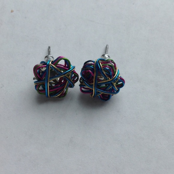 Star shaped rainbow earrings