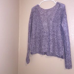 Maroon sweater w/ lace detail-VERY GOOD CONDITION